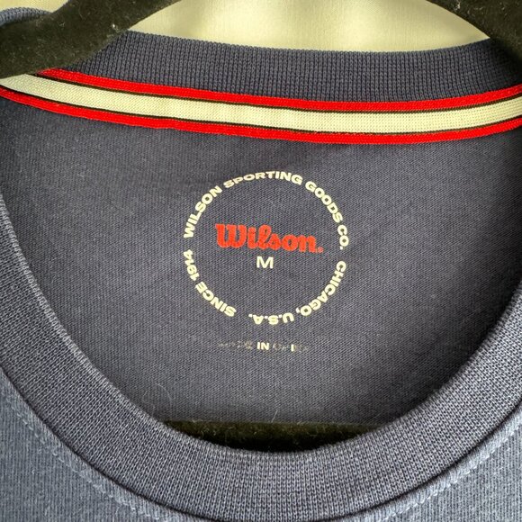 Set of 2 - Wilson Navy and White Baseball youth Tshirt Medium - 370 - Picture 5 of 8